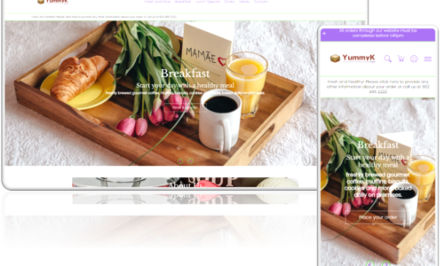 Yummy K Cafe Ecommerce Project