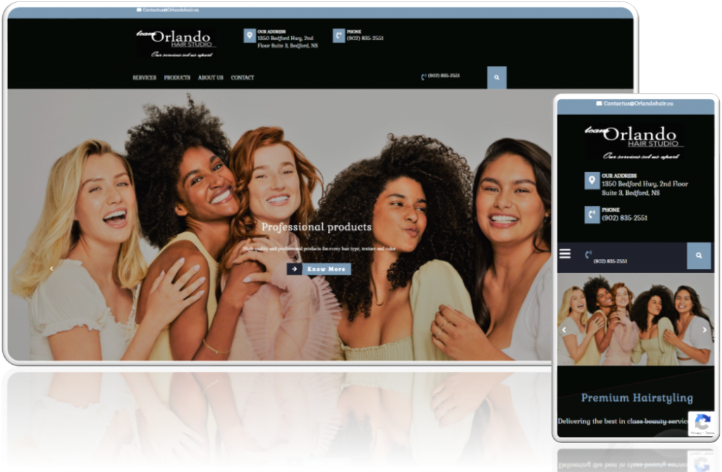 Web Design Excellence - Visualizing Team Orlando Hair Studio's Online Presence.