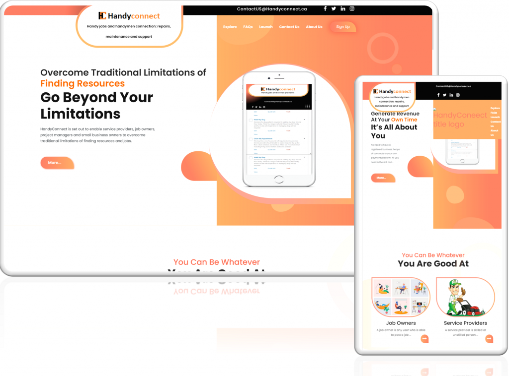 Digital Job Hub: HandyConnect's Casual Job Platform Web App in Development